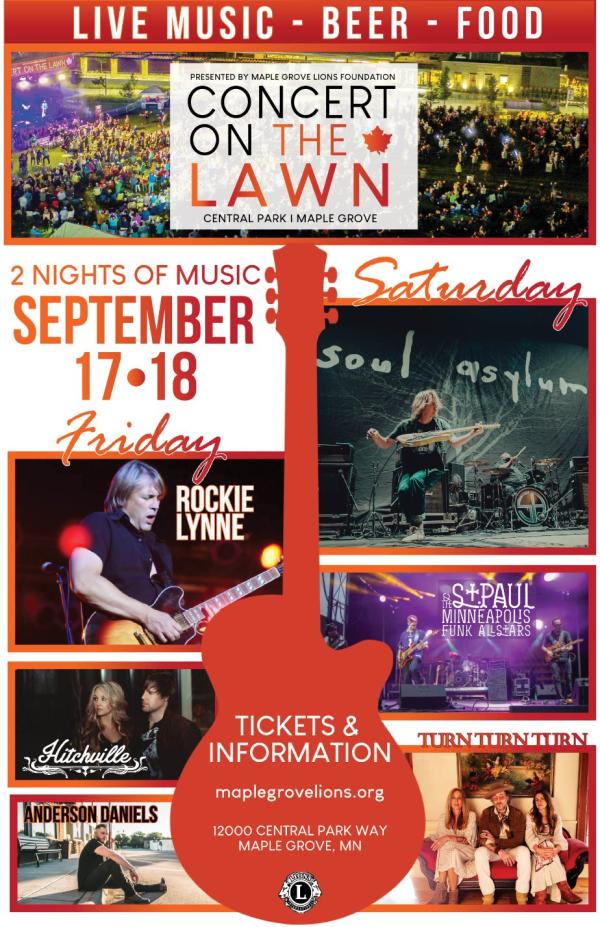 Concert on The Lawn poster 2021