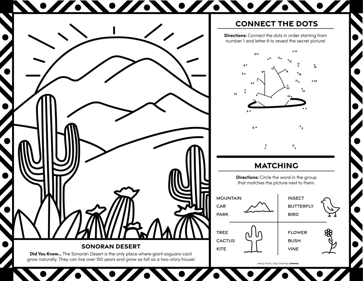 Coloring and Activity Pages - Visit Phoenix 1