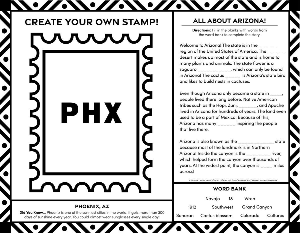 Coloring and Activity Pages - Visit Phoenix 3