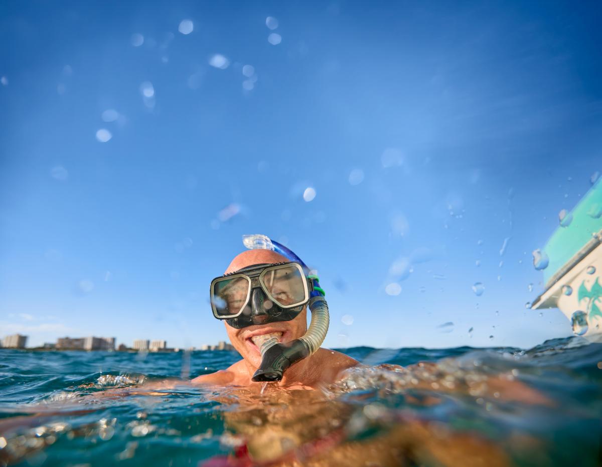 2026 Brand Campaign Man Snorkeling