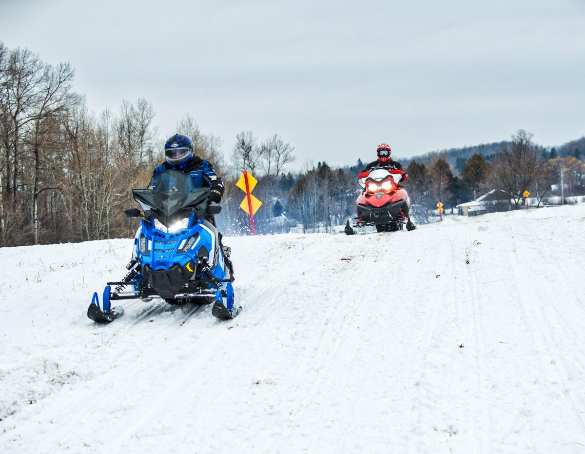 Snowmobiling