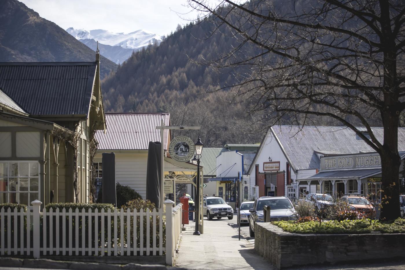 Arrowtown street in winter