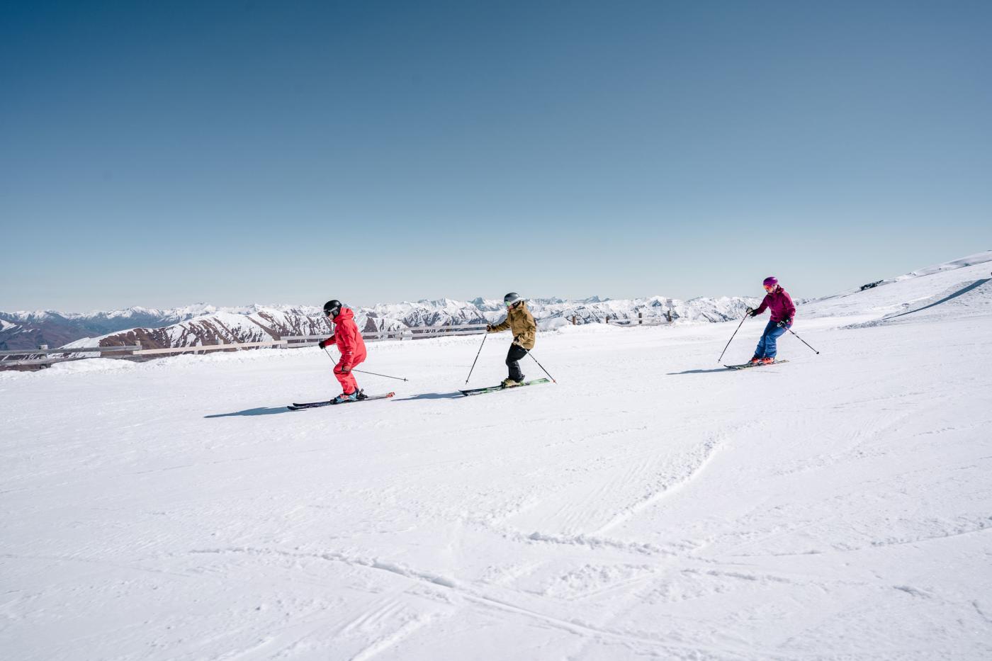 People skiing at Cardrona Alpine Resort