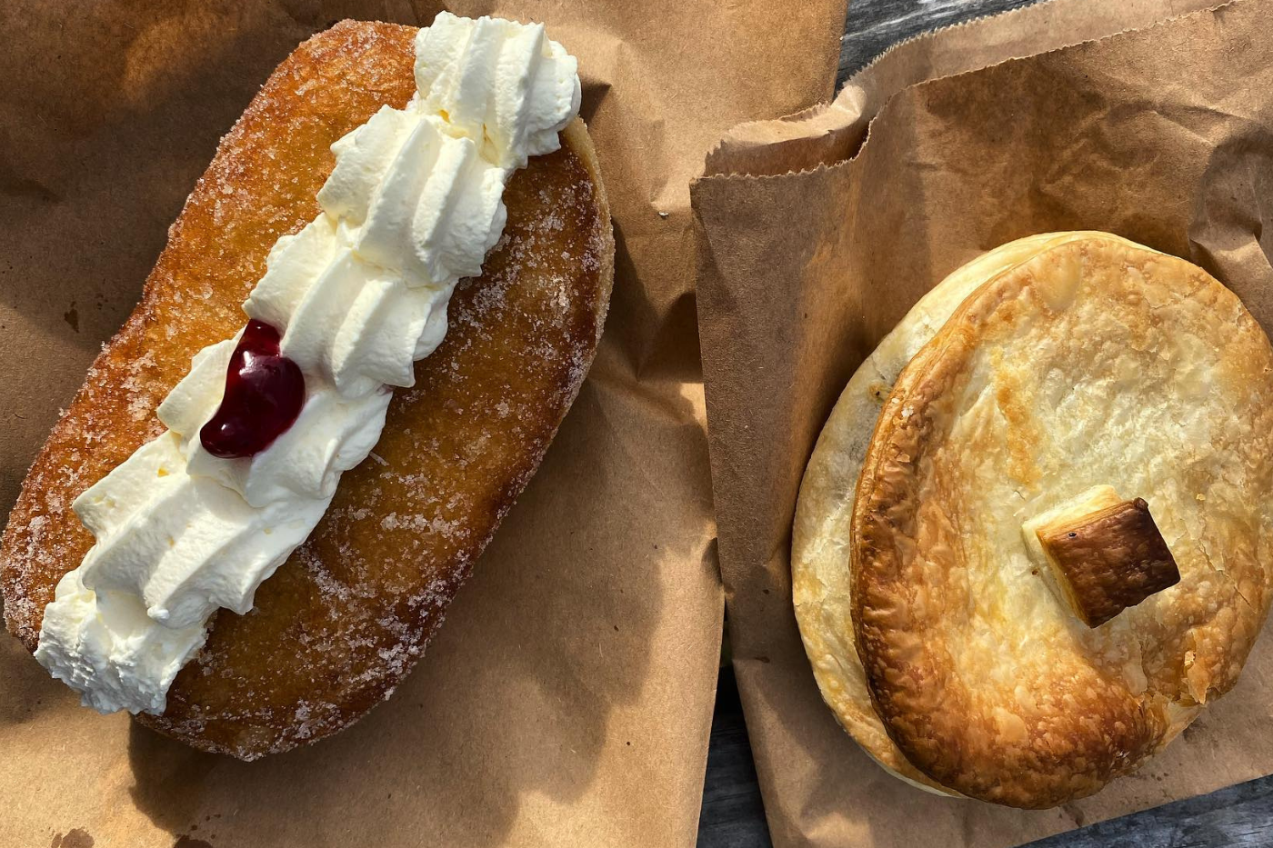 Close up of bakery items