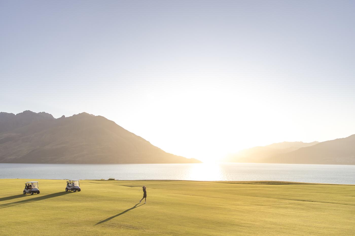 Golfing at Jacks Point in summer