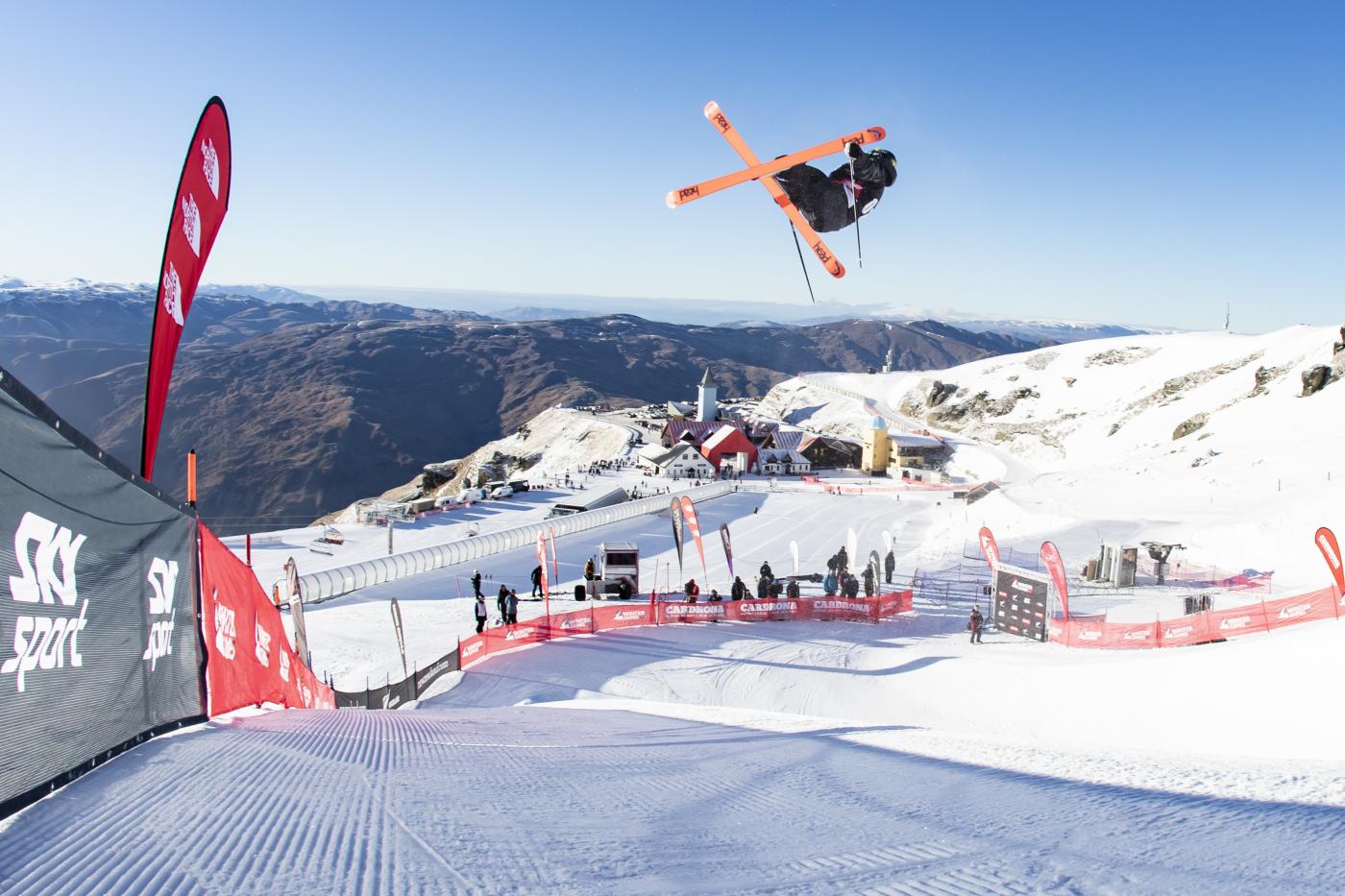 Skier performing tricks at Winter Games