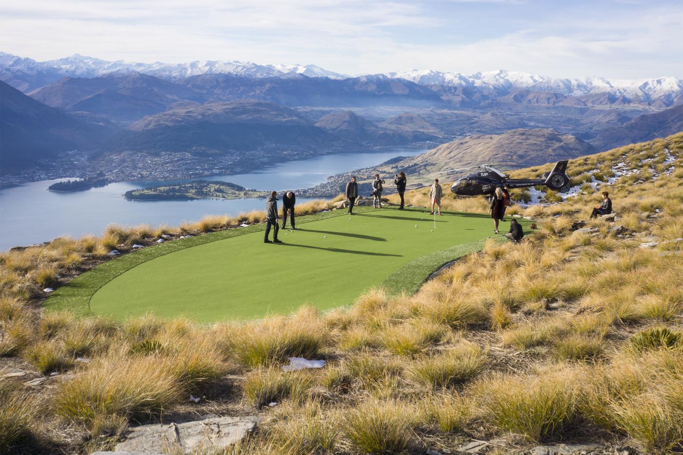 Over The Top Golf Green