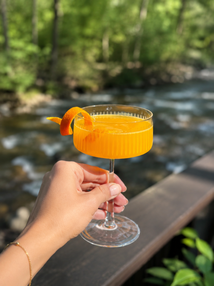 Firefly cocktail from Cress on Oak Creek at L'Auberge de Sedona