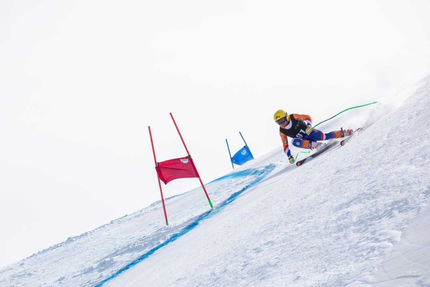 Winter Games NZ Skiier competing in the FIS ANC Alpine Super-G x2