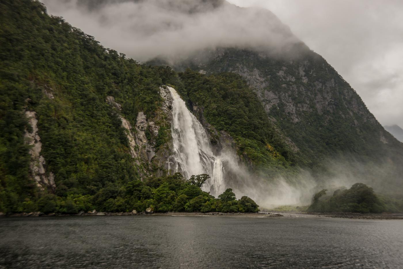 Milford Sound on a Rainy Day