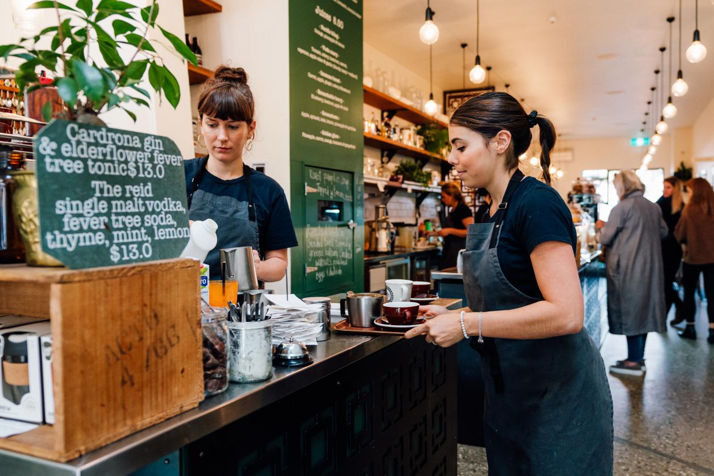 Baristas at Vudu Kitchen, Queenstown