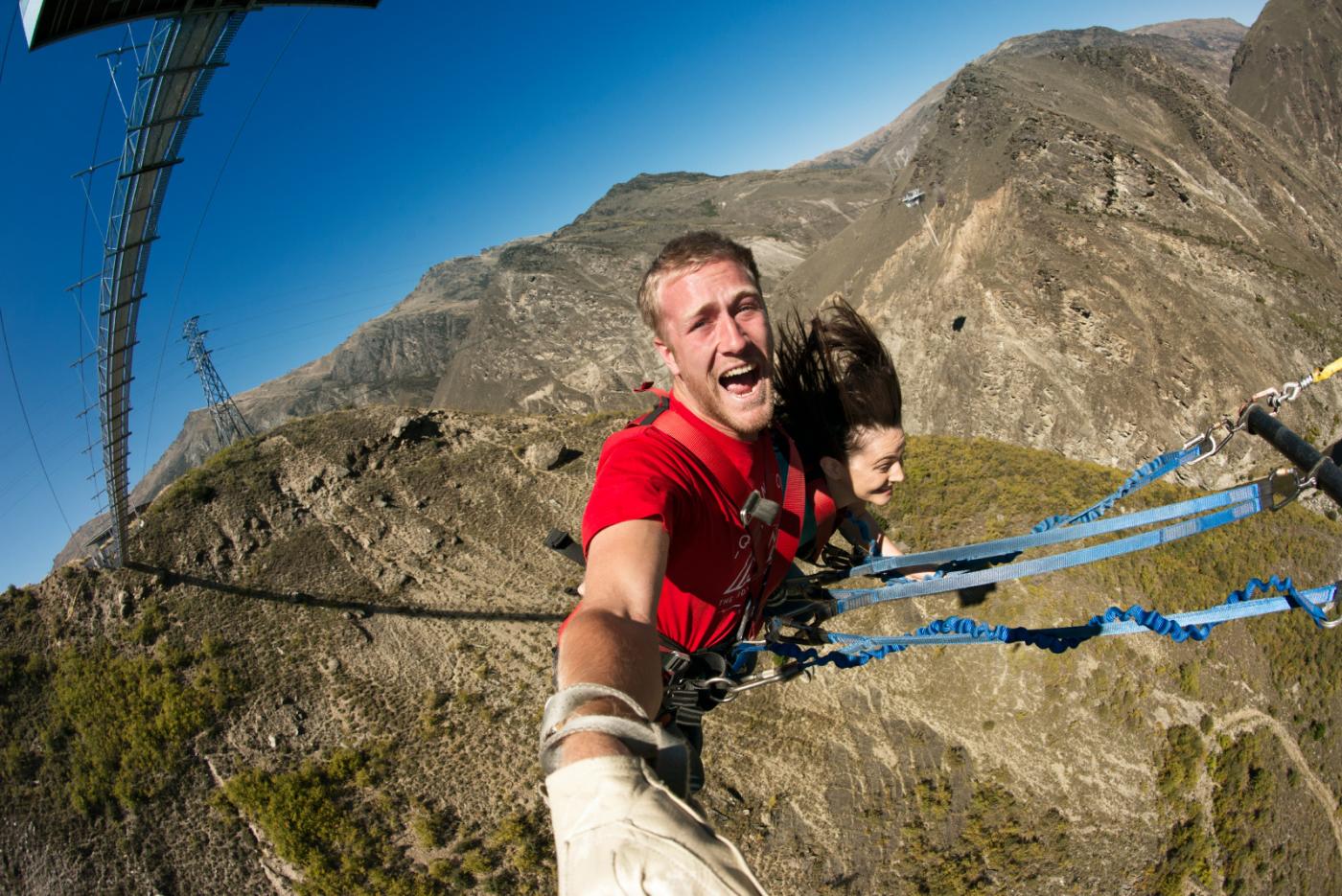 Nevis Swing tandem in Queenstown
