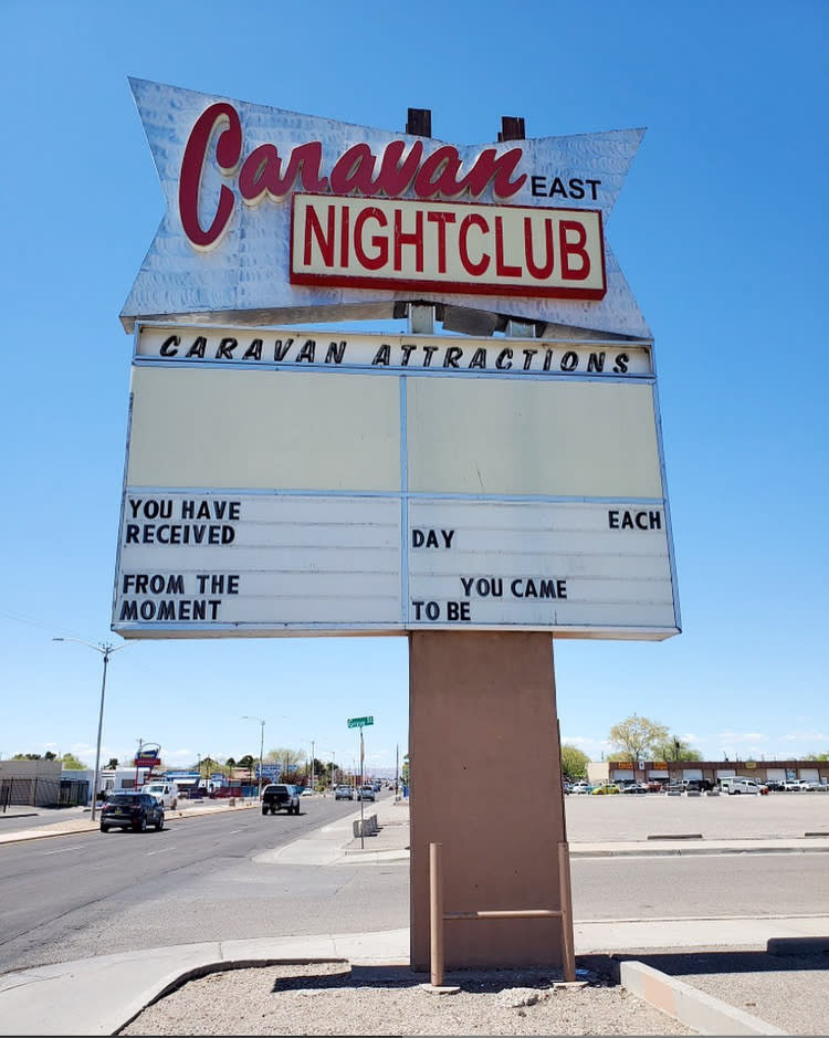 Former Caravan Nightclub sign (friends of the orphan signs)
