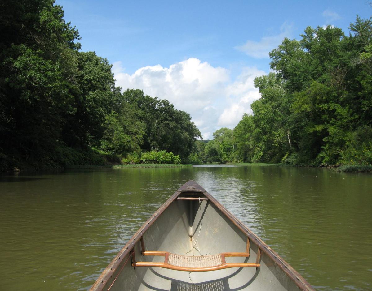 canoe on connoquenessing creek