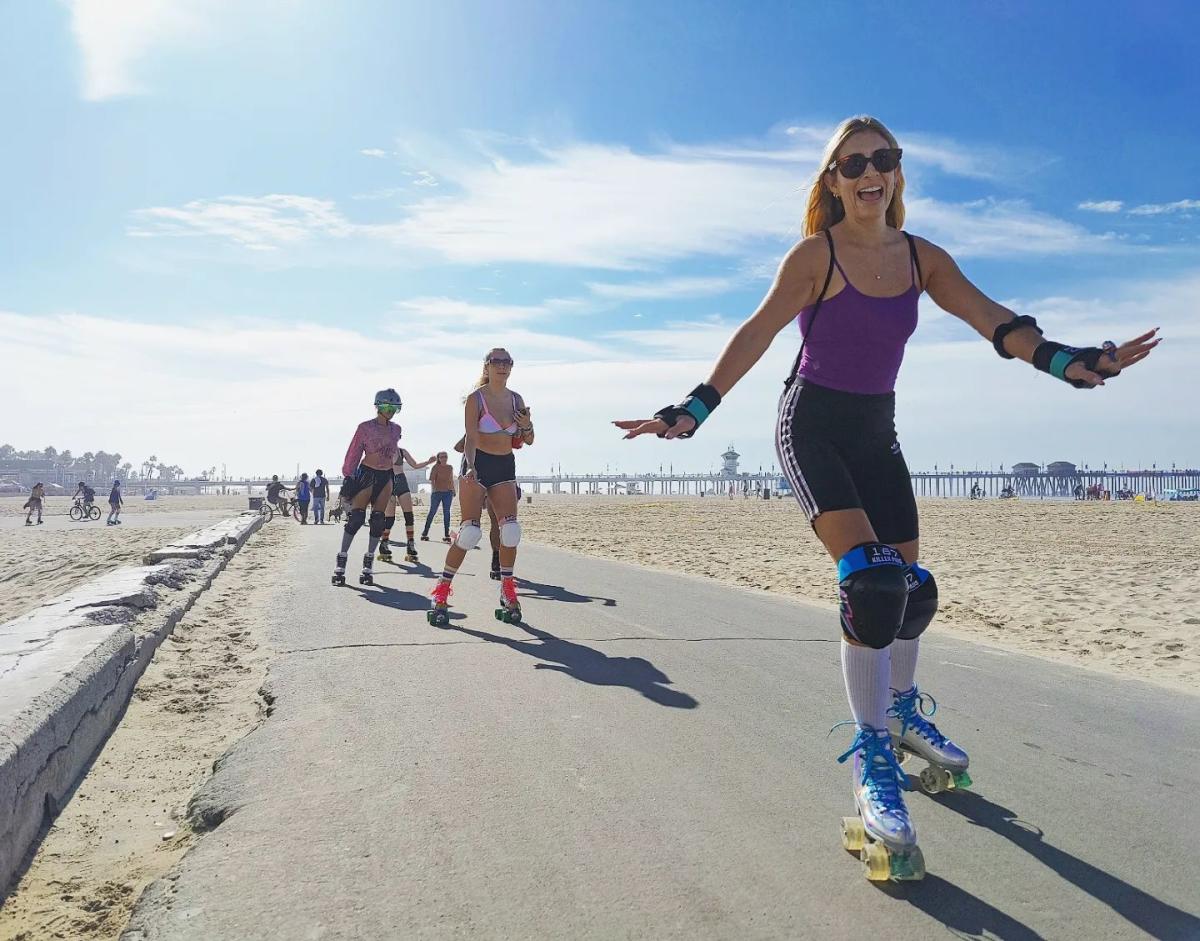 Roller Skating Bike Path