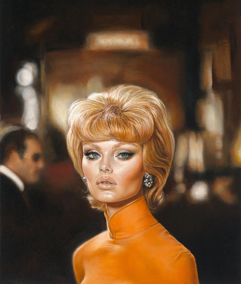 Portrait of Bond women by artist David Marvel