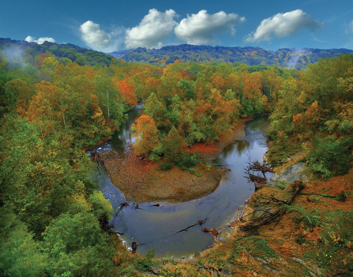 An overlook of the Summit Metro Parks