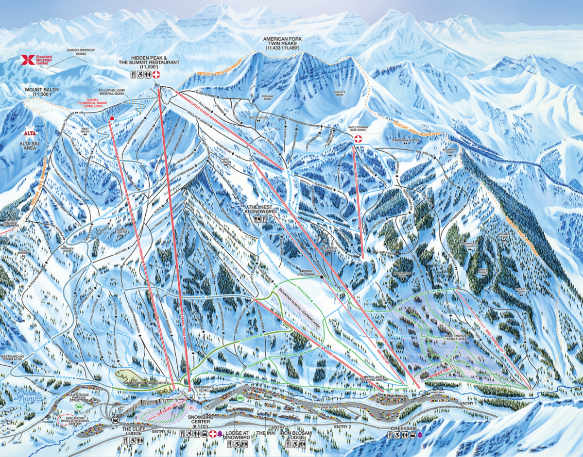 Snowbird Map 2025