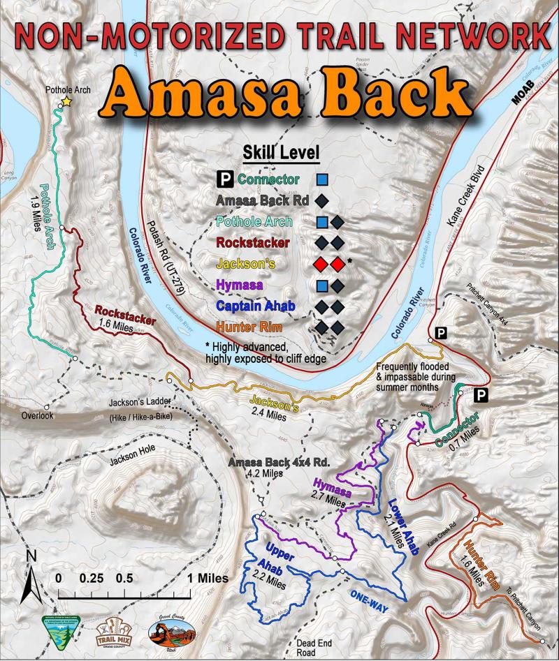 Amasa Back trail map
