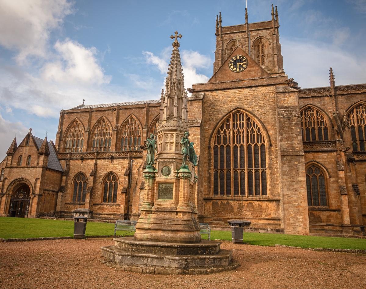 Exterior of Sherborne Abbey