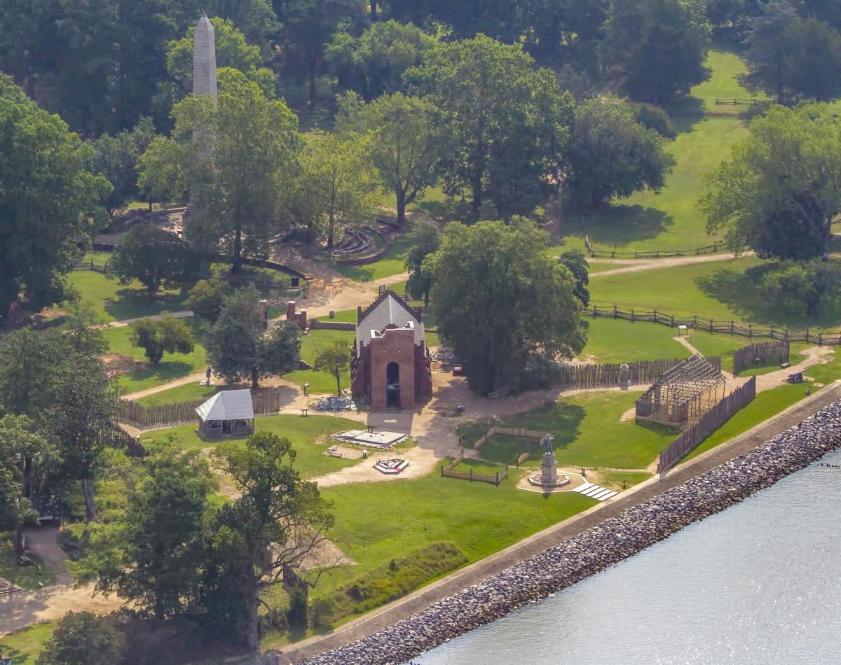 Historic Jamestowne Aerial Shot
