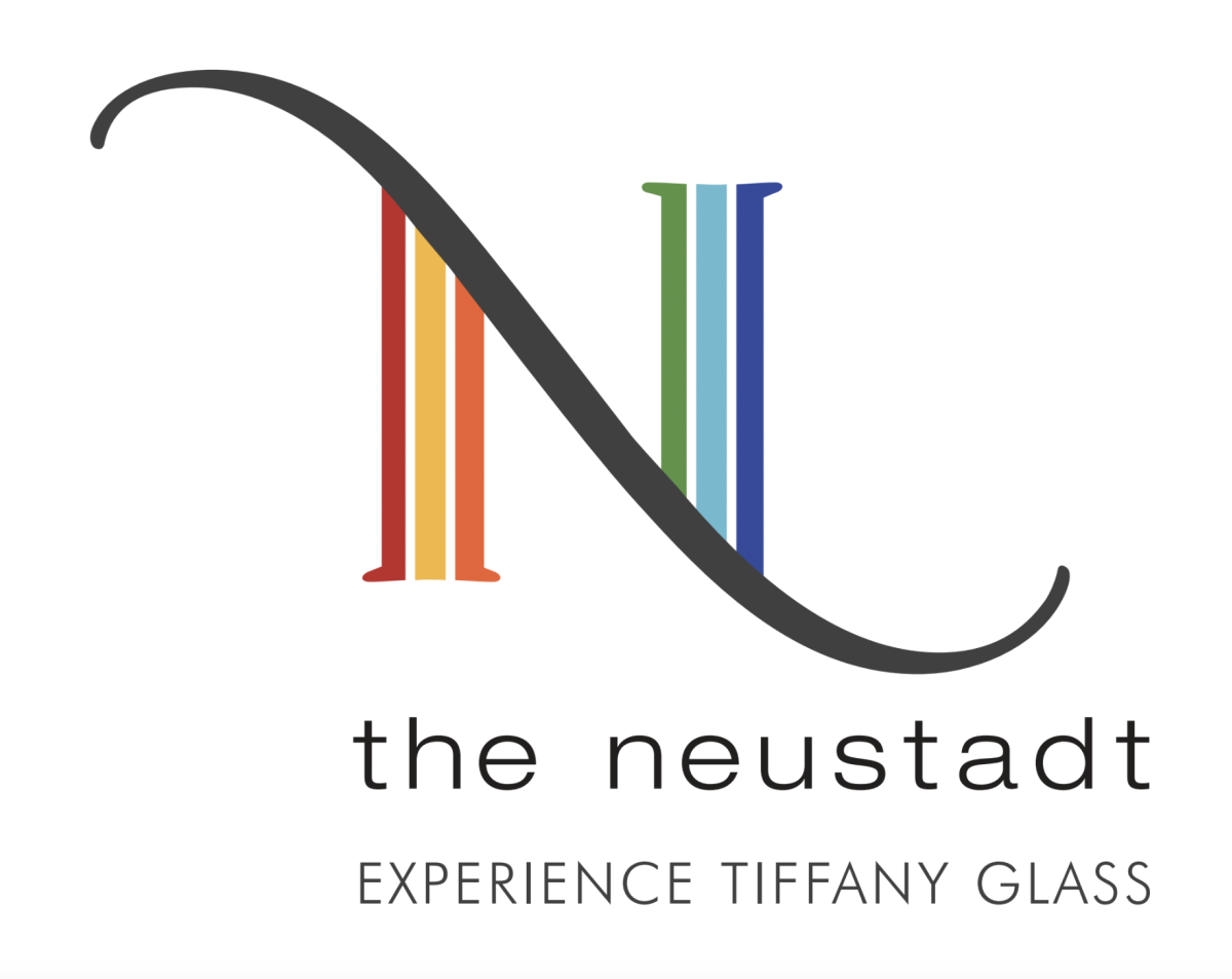 Neustadt Logo for the Tiffany Glass Exhibition at Allentown Art Museum
