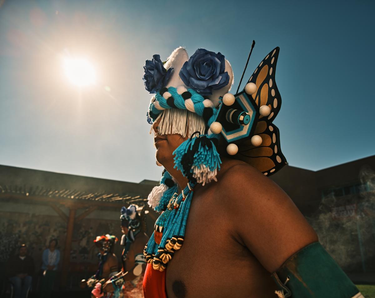 A dancer at the Indian Pueblo Cultural Center