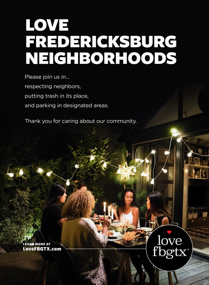 Love Fredericksburg Neighborhoods Ad