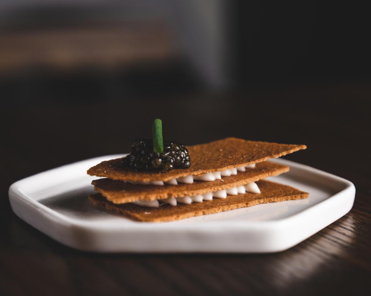 Image of a plated dish at Hestia.