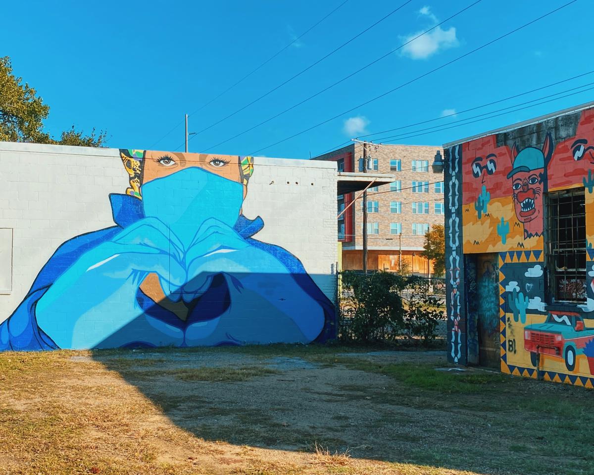 Bispo Mural Arts District Do Fanfarrão E Do Urso, Dallas, Texas