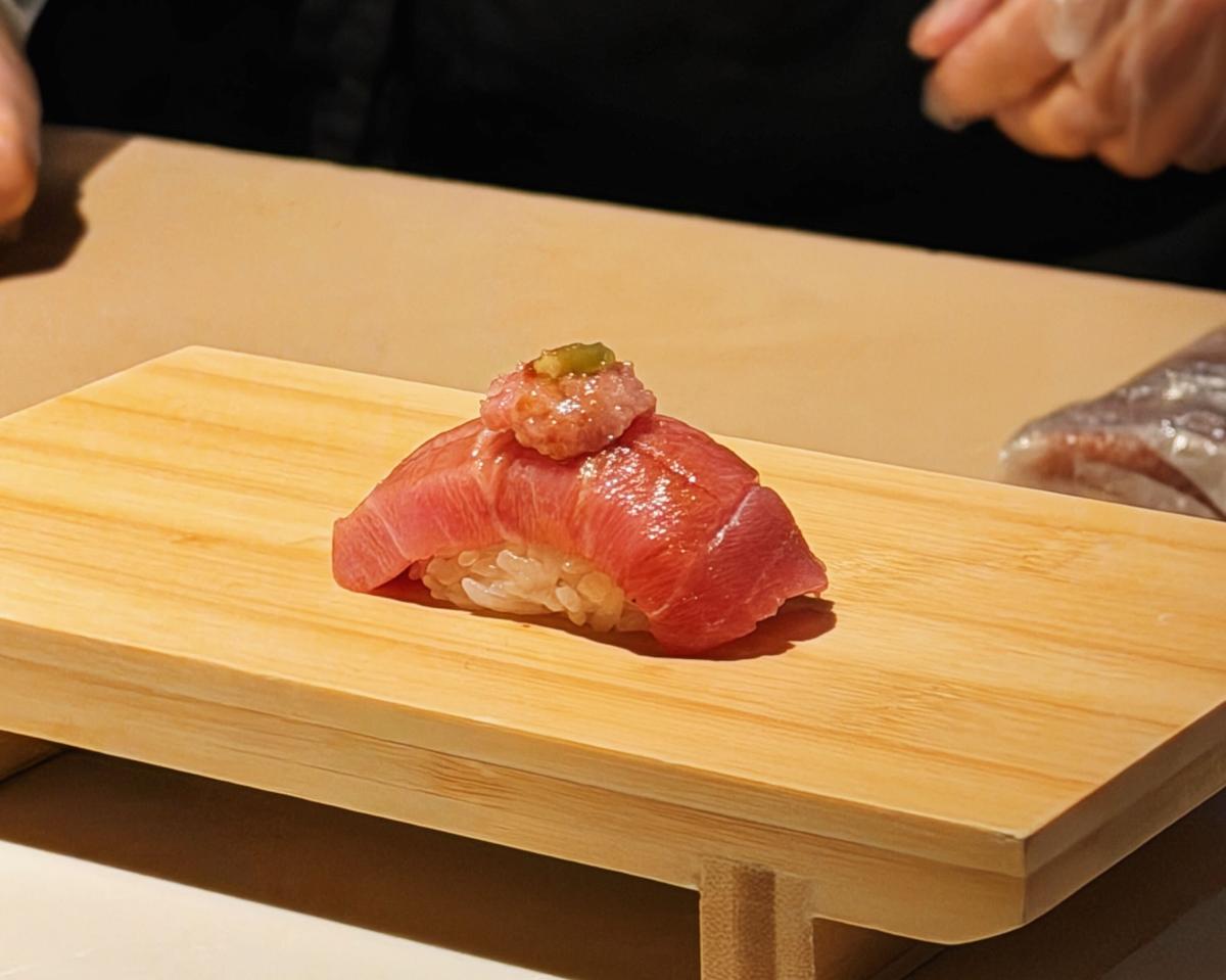 toro nigiri at Mizu dallas