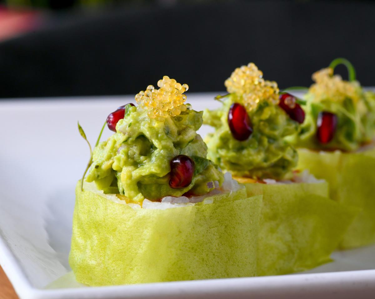 shamrocker sushi roll at red St paddys 2022 st patricks day