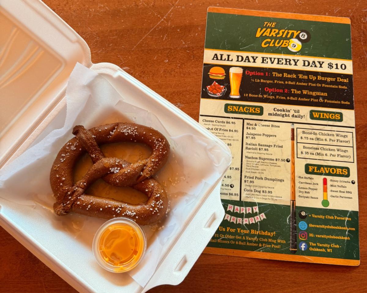 Pretzel at The Varsity Club