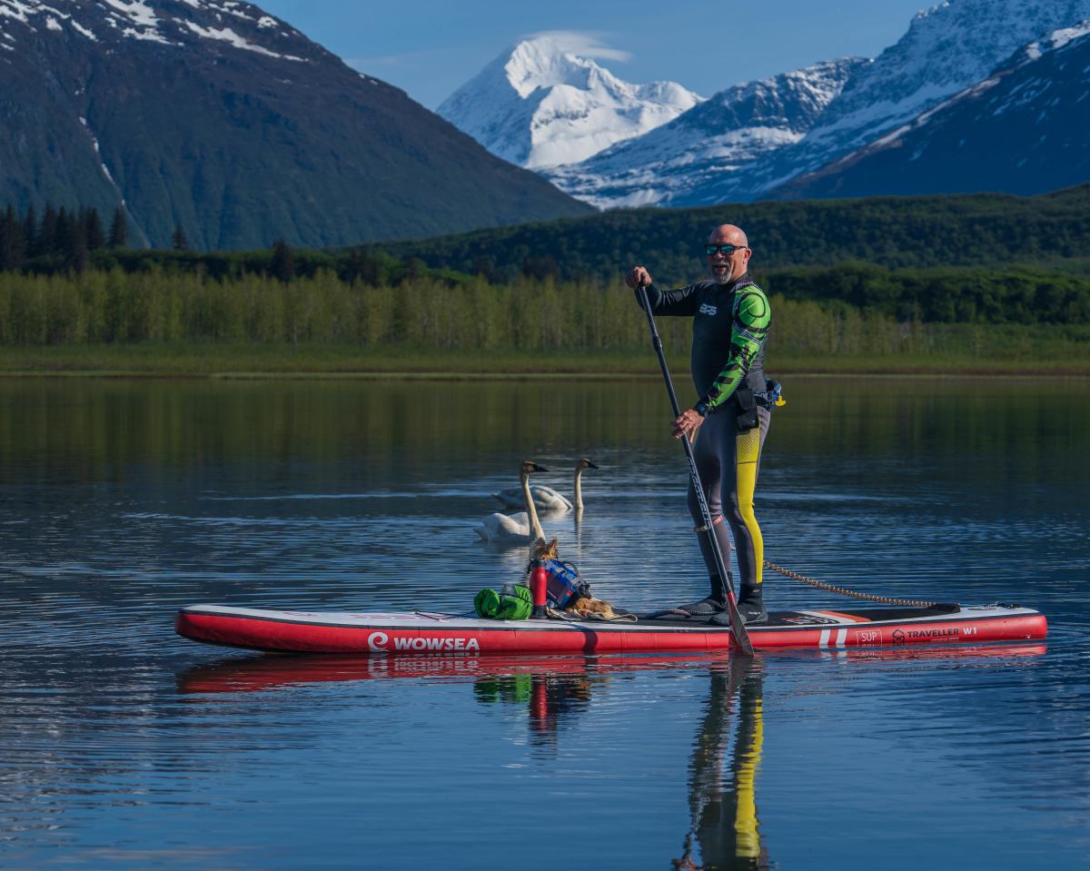 Paddleboarding Man