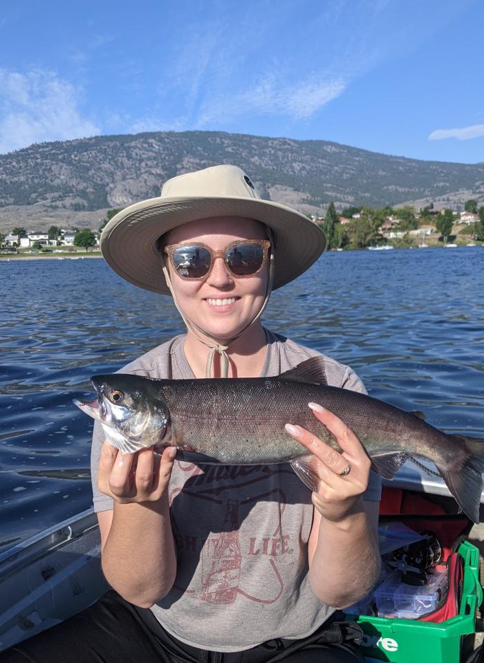 Fish caught on lake in the Okanagan