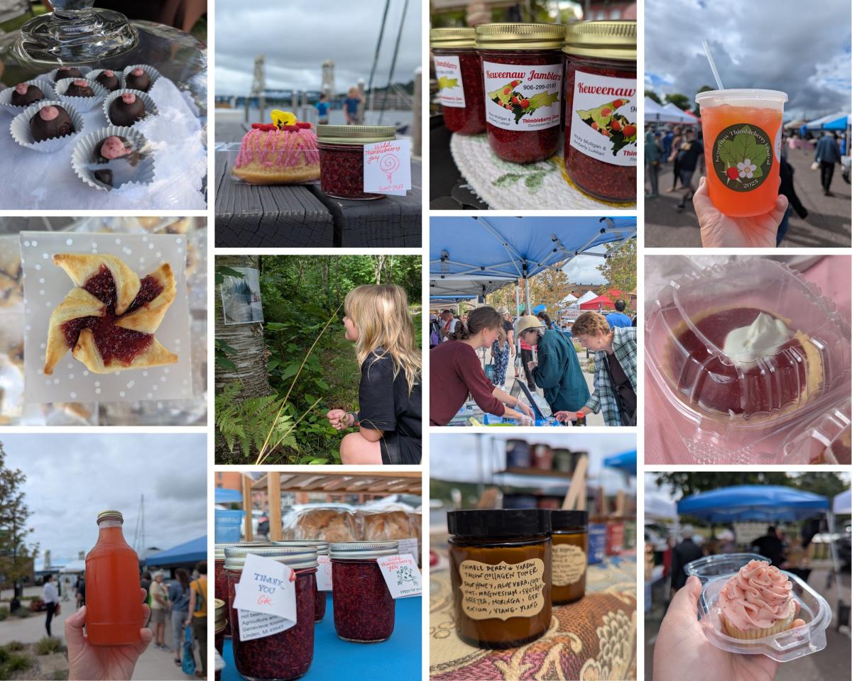 Keweenaw Thimbleberry Festival Collage