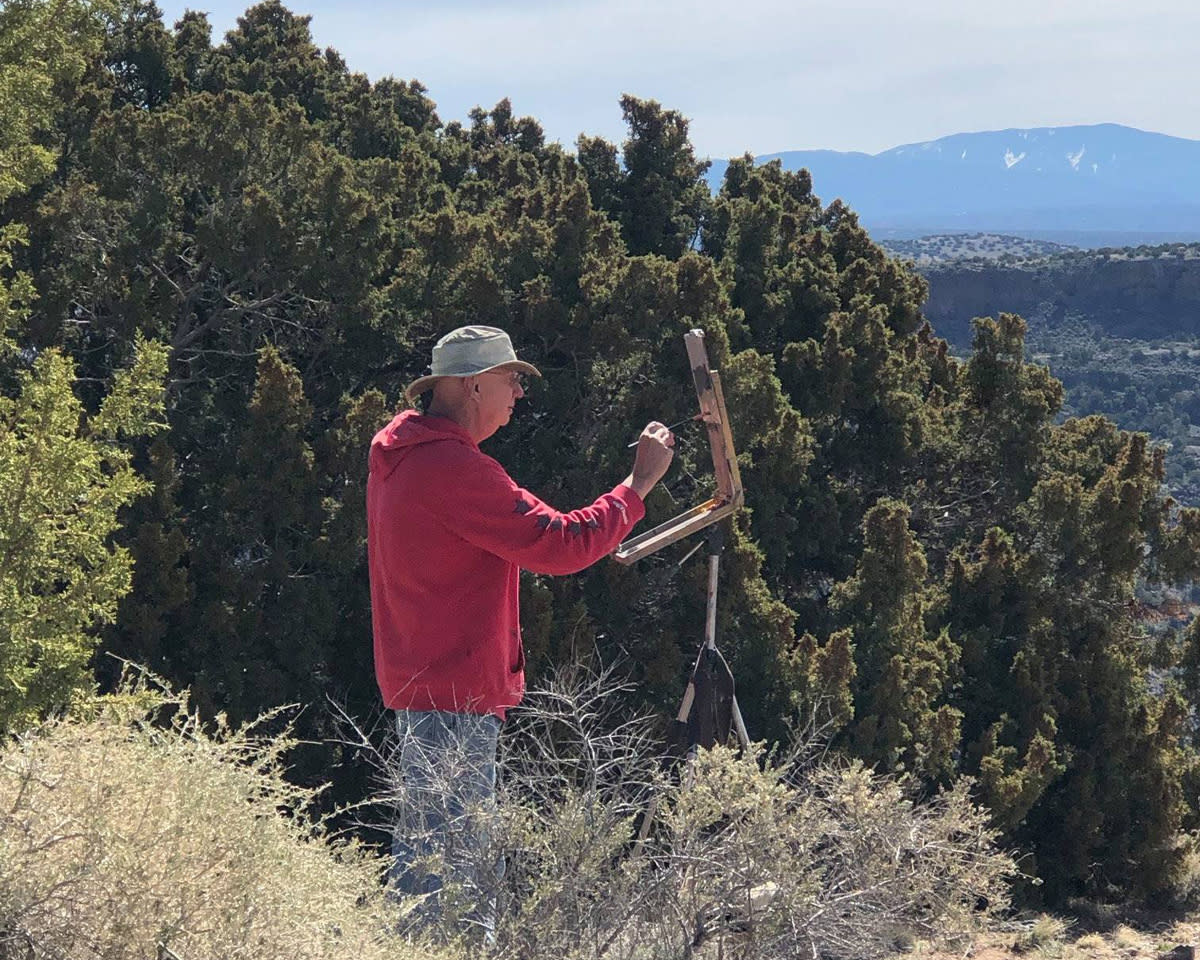 A Plein Air Painter In White Rock