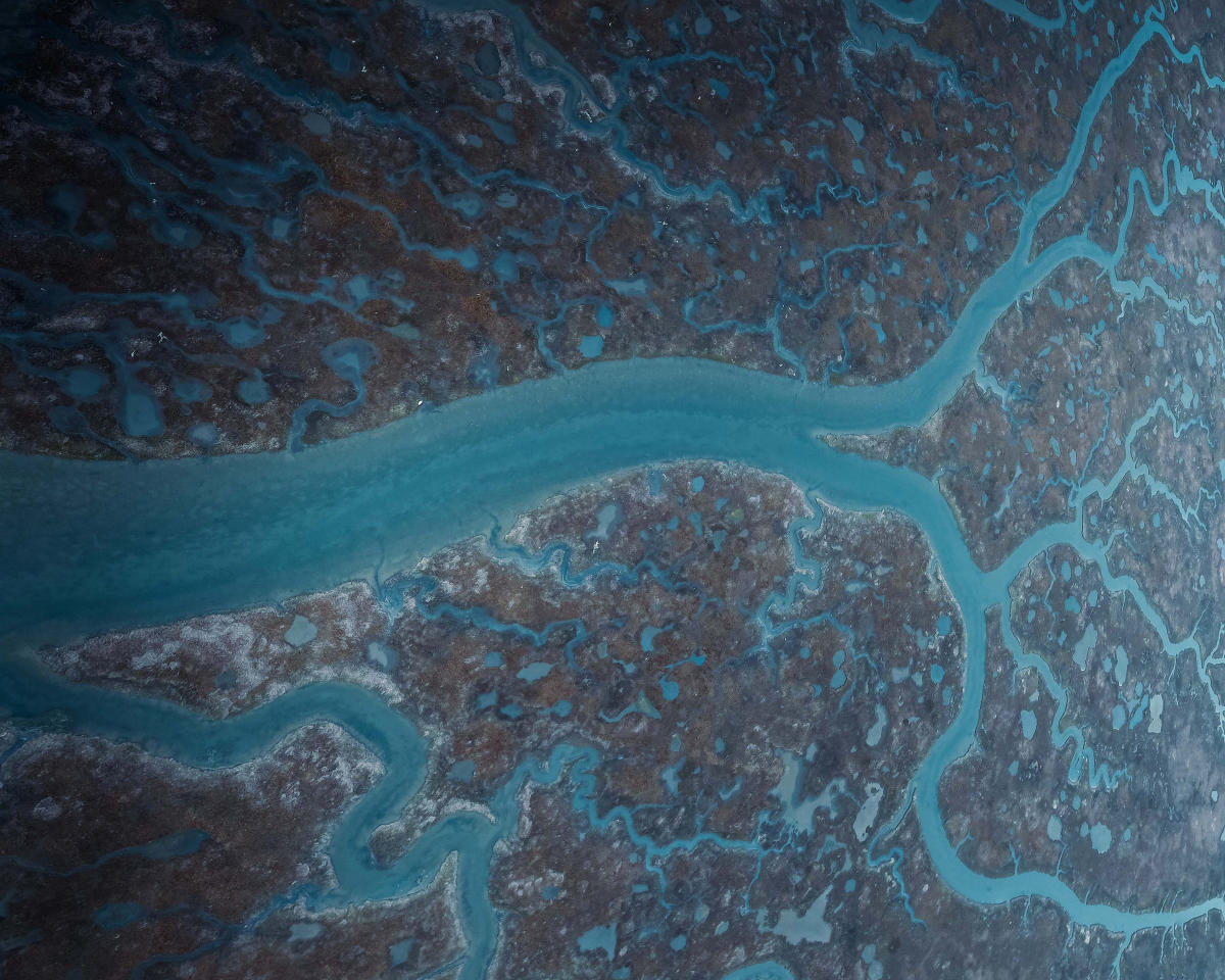 Aerial view of the Morro Bay estuary