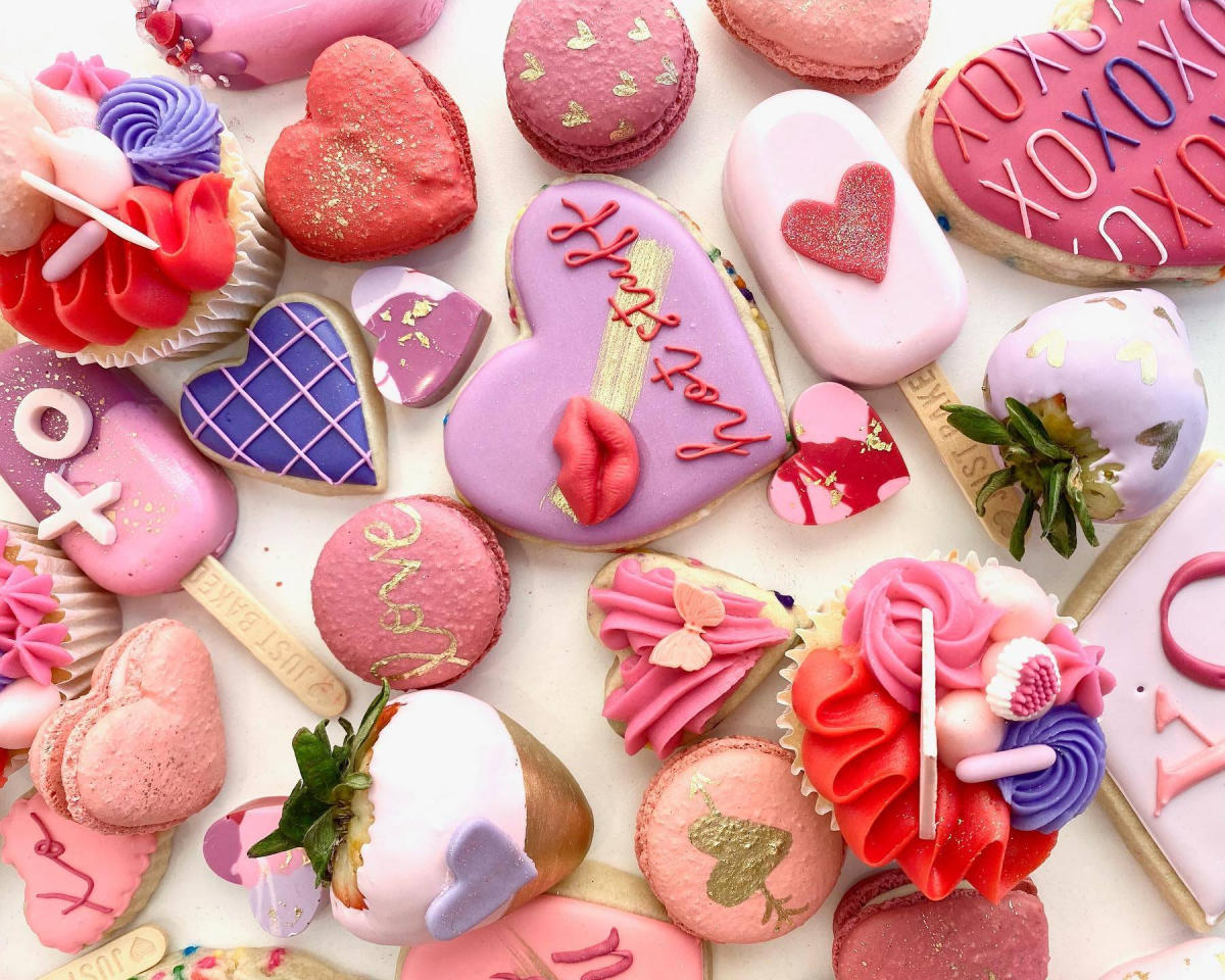 Valentine's Day sweets from Just Baked Cake Studio in Paso Robles