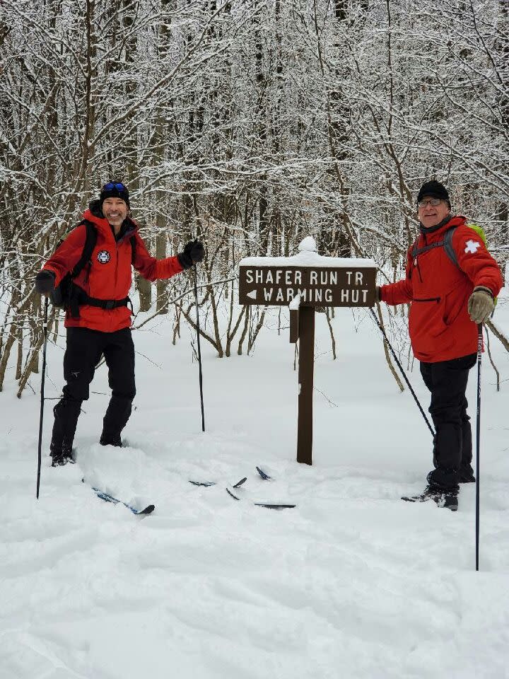Two Laurel Highlands Nordic Ski Patrol Members