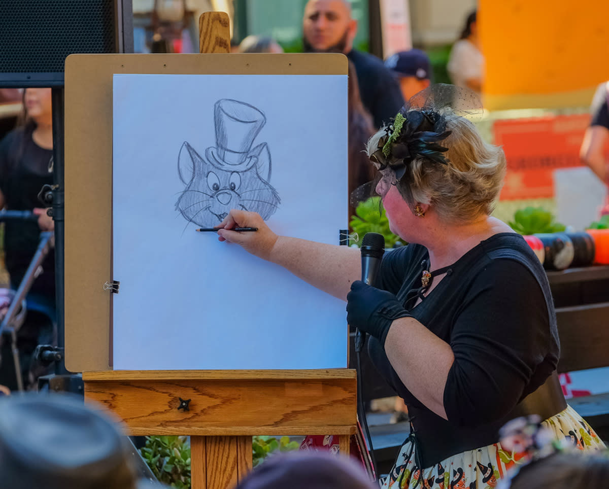 Miss Stacia Sketch Artist at Anaheim Fall Festival