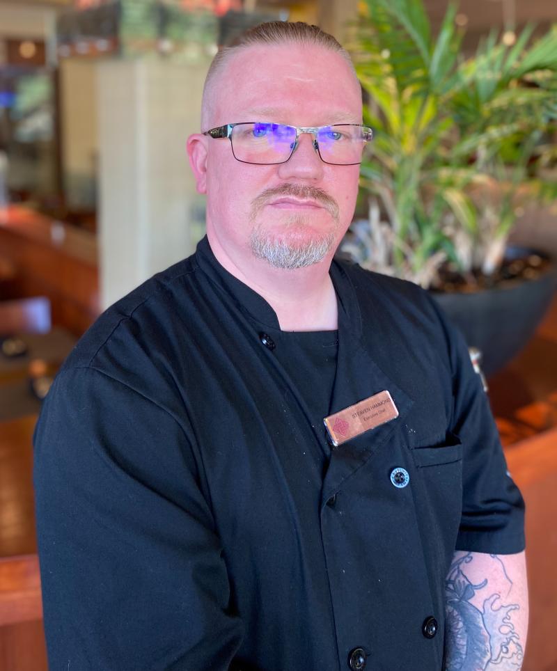 Headshot for Mas Tapas y Vino Executive Chef Steaven Hammond