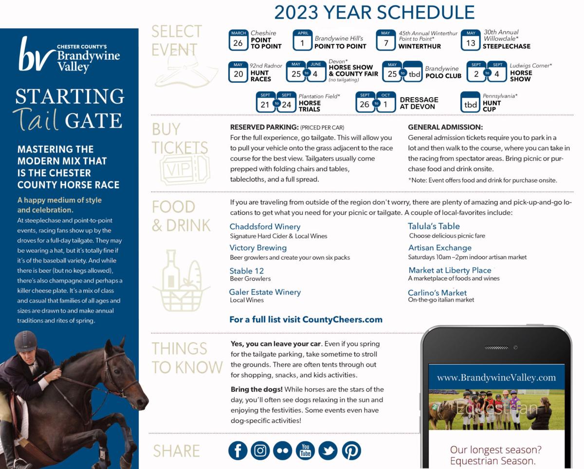 Equestrian 2023 Year Schedule