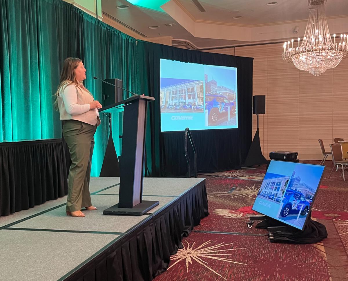 Rachel Howard speaks at the 2025 Governor's Conference.