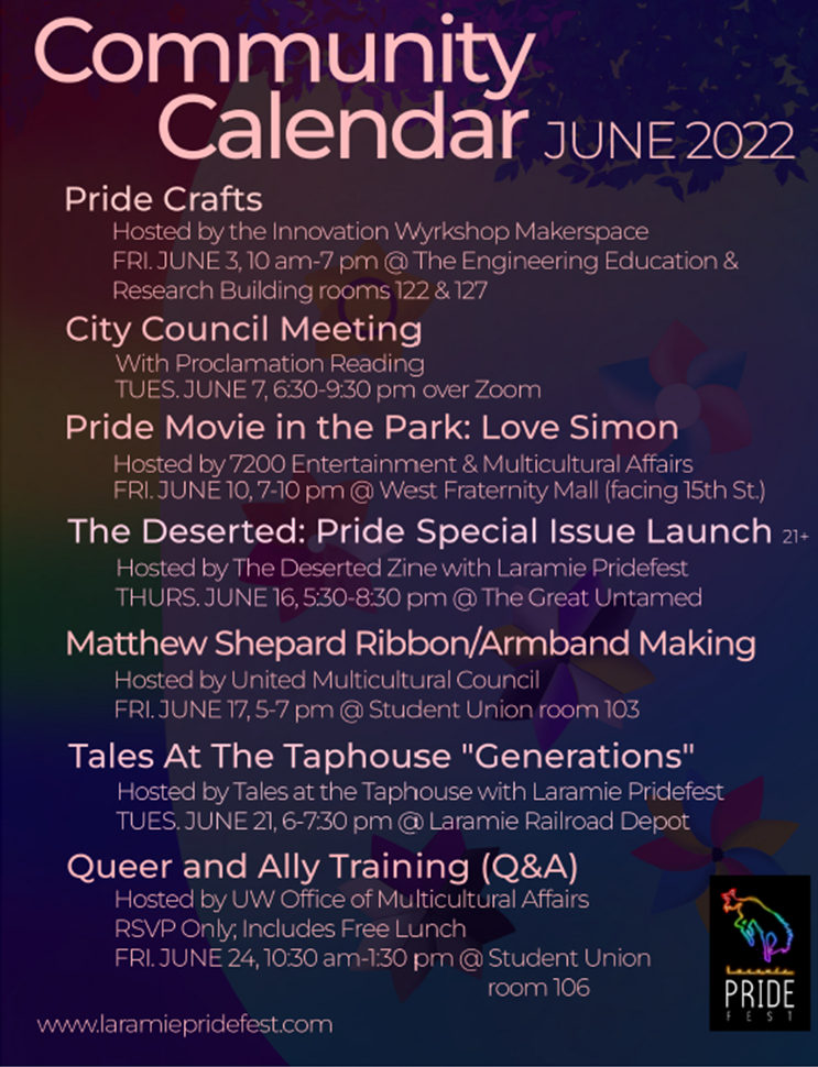 Community Pride Calendar