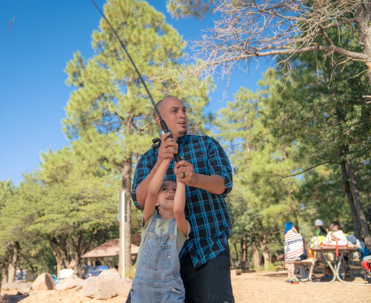 Family Fishing at Goldwater