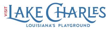 Visit Lake Charles Horizontal Color Logo