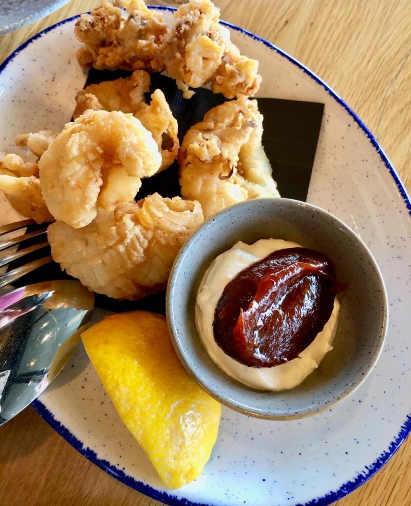 A dish of Calamari from Homeblock at CedarCreek