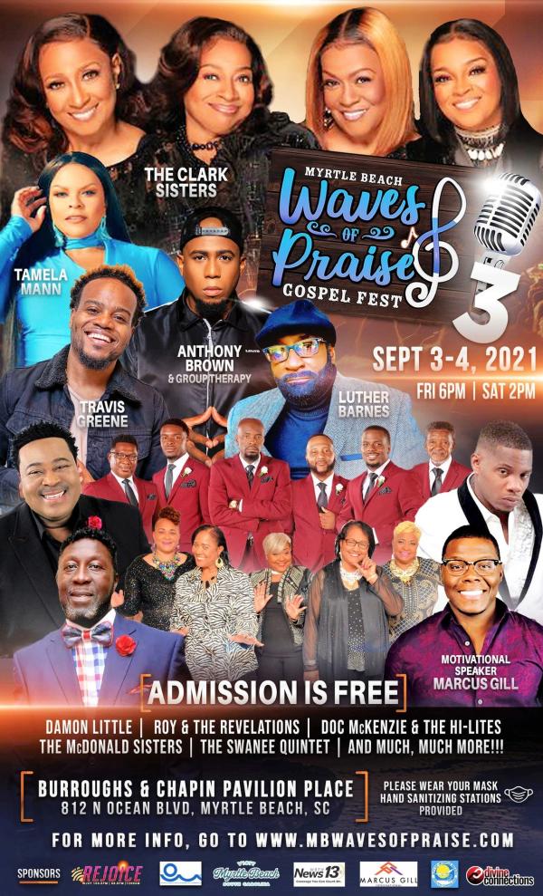 Free Gospel Festival Set to ‘Make Waves’ in Myrtle Beach Visit Myrtle