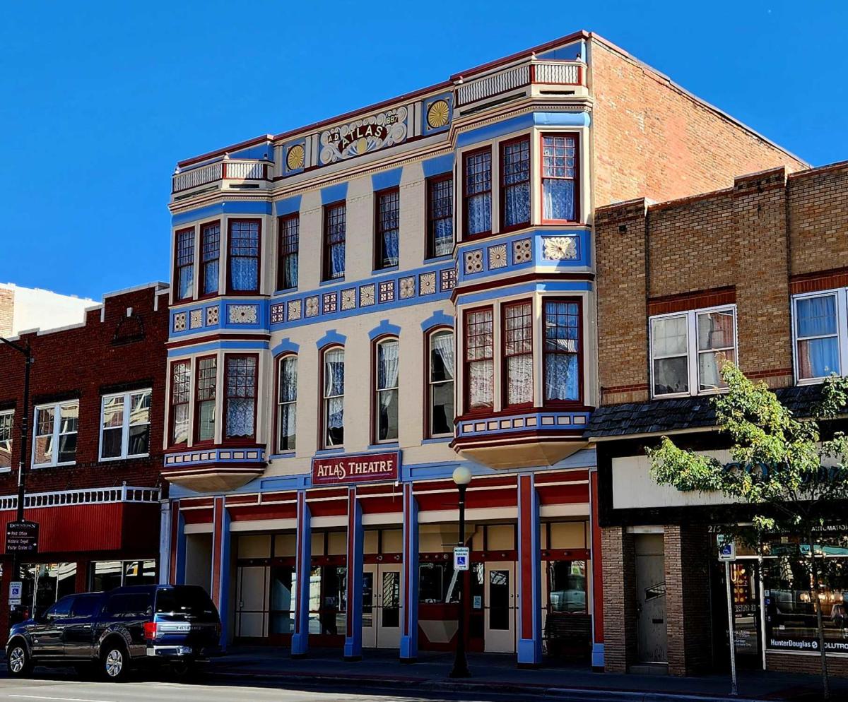 The Historic Atlas Theatre in Cheyenne, a charming indoor venue for live shows and rainy day activities.